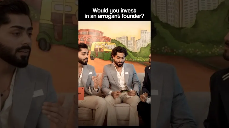 Still from Would you invest in an arrogant founder?, StudioK reel shot with creators by Content Cabinet